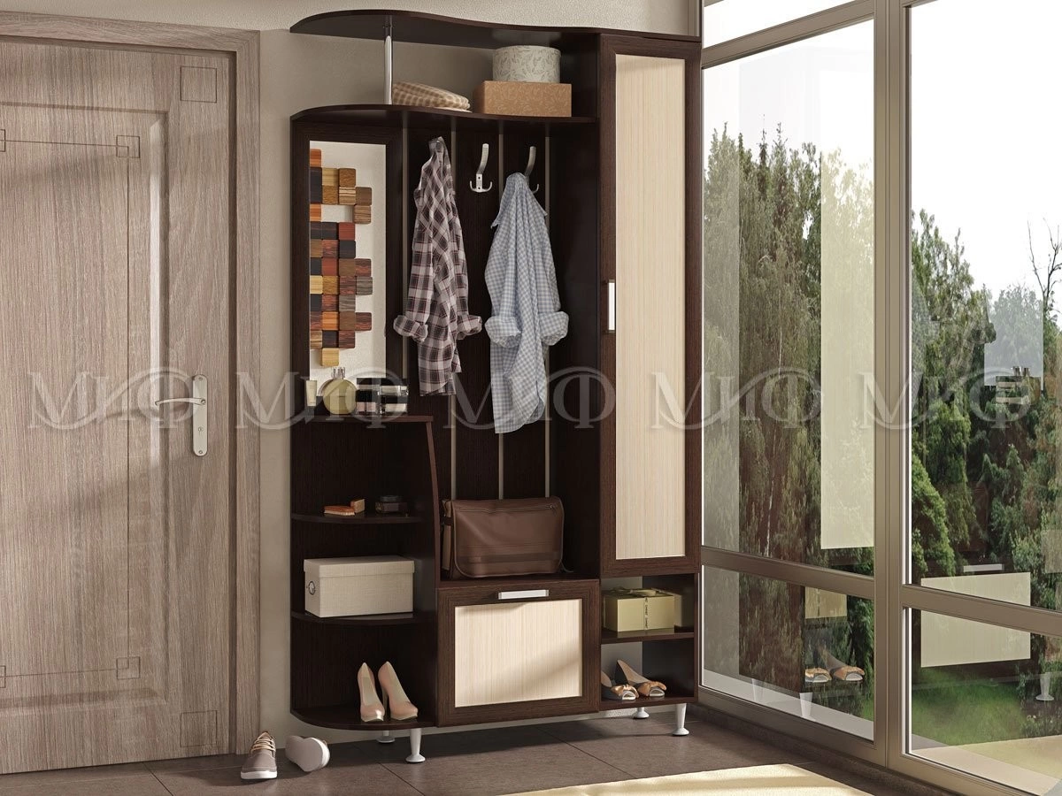 Прихожая Ксения-2/Разные Цвета (1,21х2,05х0,34)