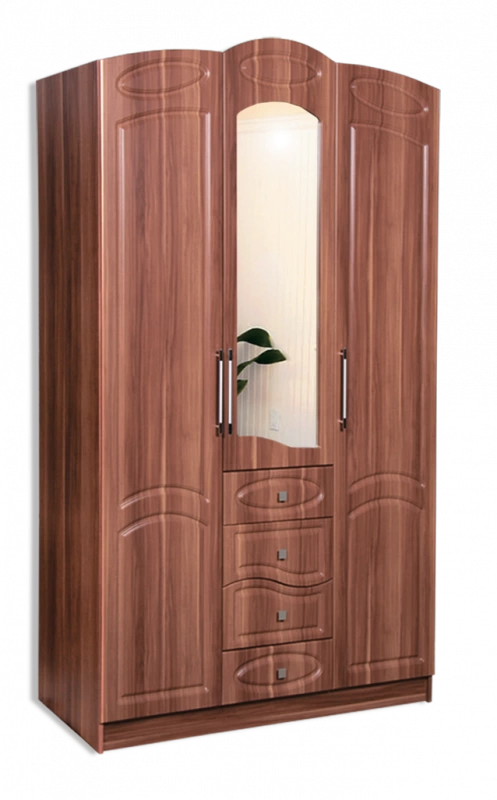 Клеопатра Шкаф 3-х Створчатый МДФ (Ш-1350 х В-2220 х Г-500 мм)/Разные Цвета