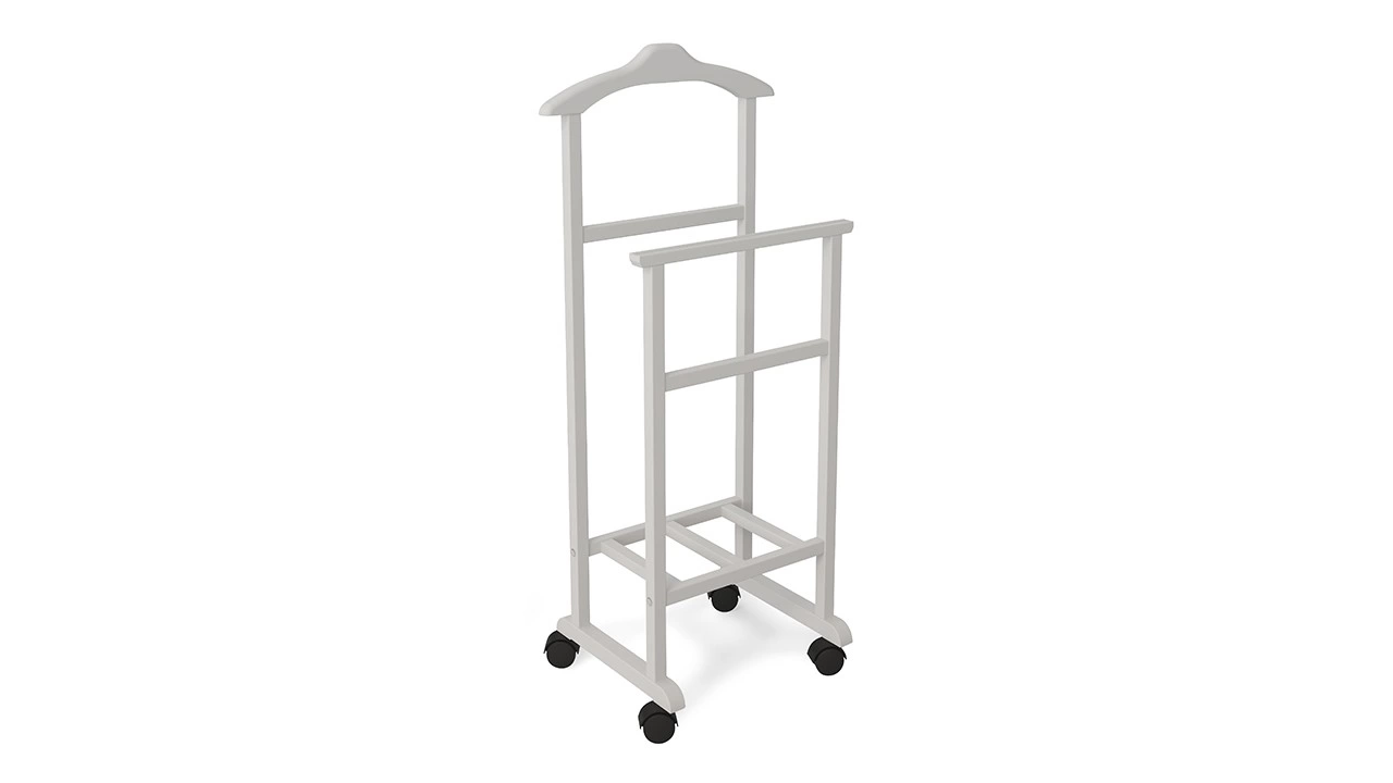 Вешалка Напольная Белая Матовая (Ш-460 мм x В-1060 мм x Г-340 мм)