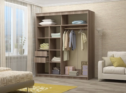 Шкаф-Купе Элвис-3 (Ш-1500/1700/2000 × В-2200 х Г-650 мм)/Разные Цвета