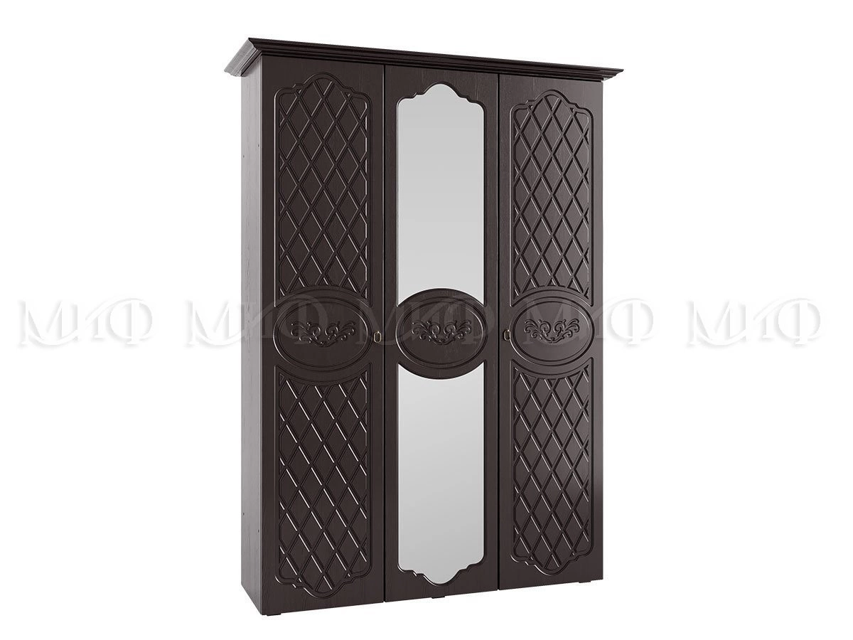 Шкаф 3-х Створчатый Элит МДФ (Ш-1500 х В-2236 х Г-524 мм)/Разные Цвета