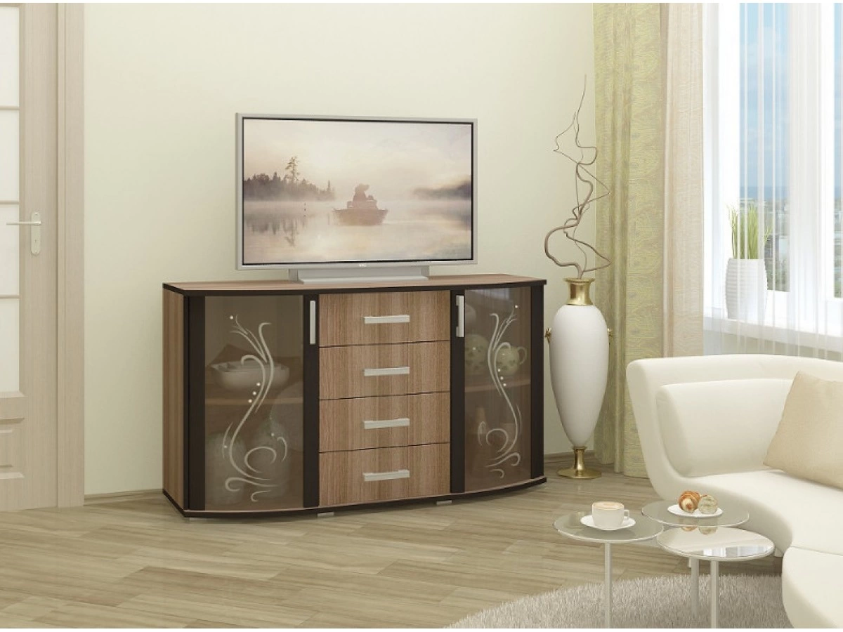 Тумба Визит ТВ-7 (Ш-1300| В-750| Г-440)/Разные Цвета