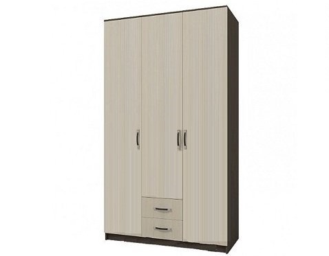 Шкаф Рига 3-х Створчатый/Разные Цвета (Ш-1200 х В-2120 х Г-520 мм)