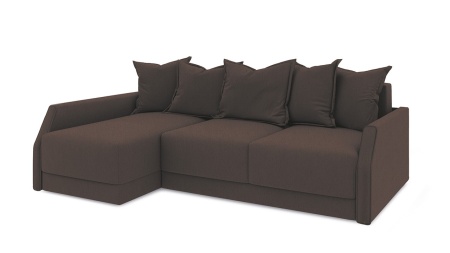 Диван Угловой Люксор Slim Т2 Разные Цвета/Д-2330 х Ш-1650 х В-830 мм