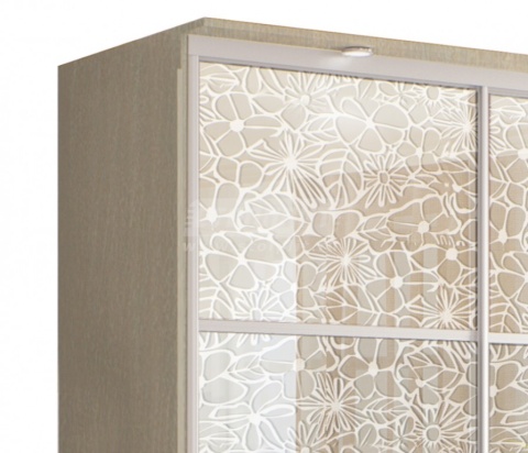 Шкаф 2-х дверный СБ-1083БП Дуб Молочный