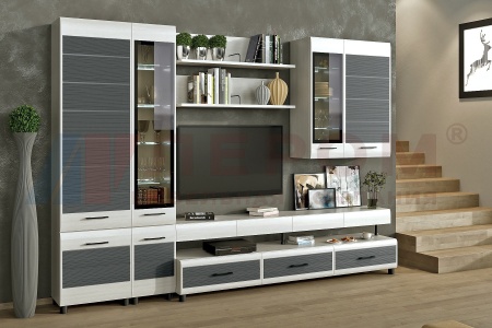 Гостиная-Стенка Камелия  №1 (В-2172 х Ш-3060 х Г-452 мм)