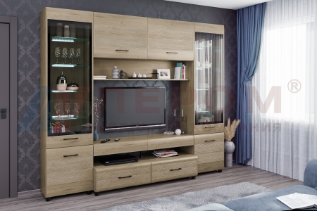 Гостиная-Стенка Камелия №11 (В-2172 х Ш-2520 х Г-452 мм)