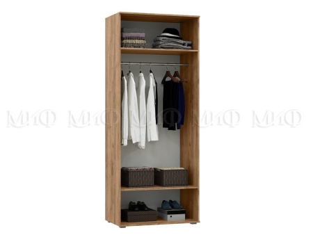 Шкаф Двухстворчатый Портофино (Ш-900 × В-2236 × Г-546 мм) Дуб Крафт/Бетон