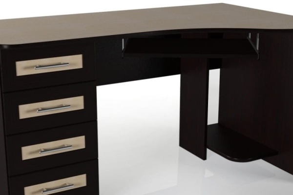 Компьютерный стол "Мебелайн-50" (системный блок справа)