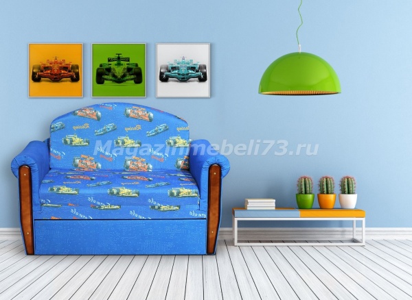 Детский Диван-Софа Вперед/Раскладной с Ящиком для Белья (Ш-700 х Д-1300 мм)