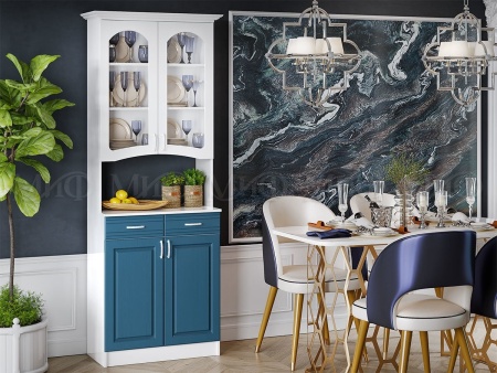 Буфет Кармен 2-х Створчатый МДФ (Ш-800 x Г-430 х В-2250 мм)/Разные Цвета