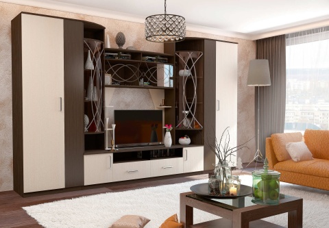 Гостиная Атланта (Ш-3534 х В-2200 х Г-542 мм)/Разные Цвета