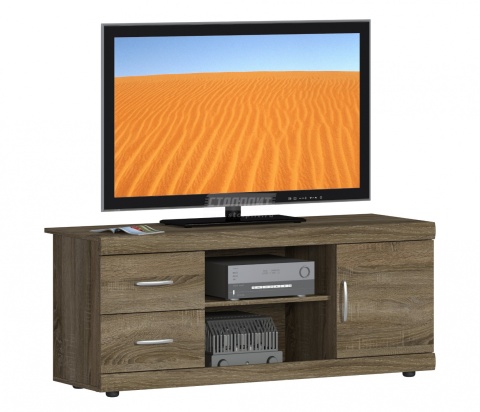 Тумба ТВ Монако СБ-2136 Дуб Сонома Трюфель/Ш-1320 X В-540 X Г-440 мм