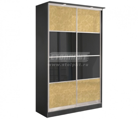 Шкаф 2-х дверный СБ-1083БП Дуб Феррара+встав Дуб Феррара+встав art 023