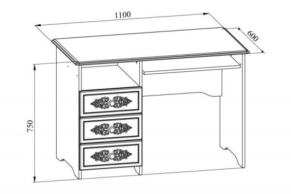 Компьютерный стол "Ассоль Plus" АС-241К (универсальный)