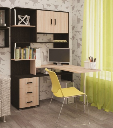 Компьютерный стол "Термит" СК-34 столик справа