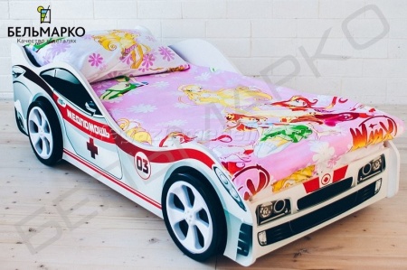 Детская кровать-тачка МЕДПОМОЩЬ
