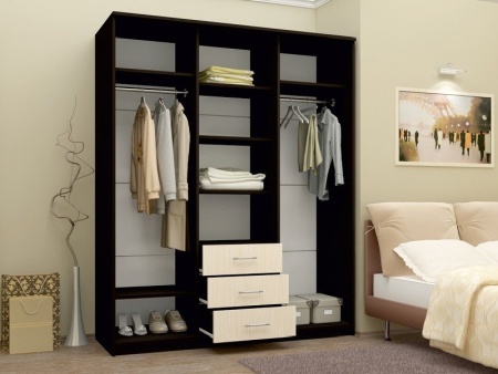 Шкаф-Купе Модрест (Ш-1700 × В-2220 × Г-574 мм)/Разные Цвета