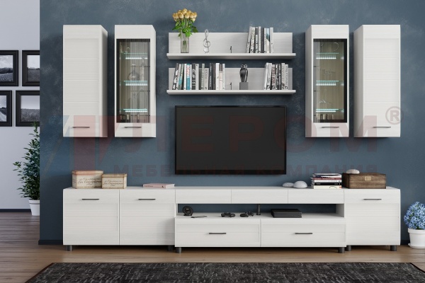 Гостиная-Стенка Камелия №9 (В-2172 х Ш-3240 х Г-452 мм)