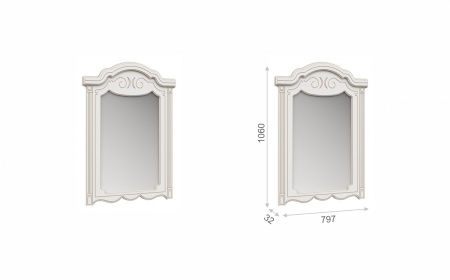 Спальный Гарнитур Барбара Белый/Патина Золото