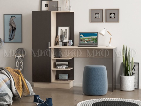 Письменный Стол  №1 Разные Цвета/Ш-1450 x В-1350 x Г-500 мм