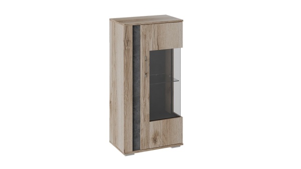Шкаф Навесной «Брайтон» (Камень/Дуб Делано)/Ш-594 × В-1162 × Г-387 мм