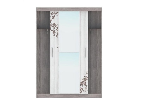 Шкаф-Купе Комфорт-8 Шимо Темный/Шимо Светлый (Ш-1600 × В-2200 × Г-587 мм)