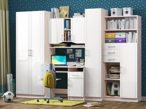 Стенка Юнга МДФ (Ш- 3000 х В- 2000 см х Г- 570 мм)/Разные Цвета