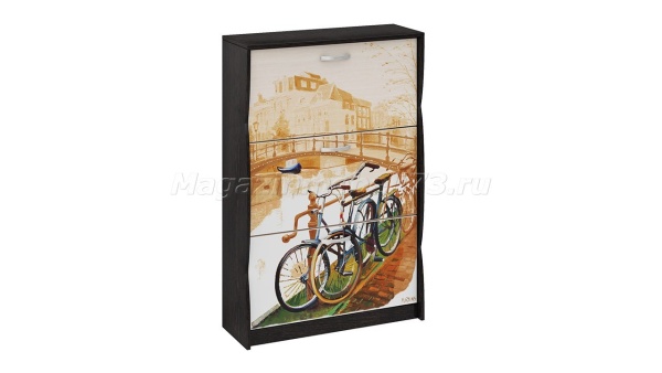 Тумба для Обуви тип 1 Венге Цаво/Дуб Молочный (Ш-790 × Г-295 × В-1190)