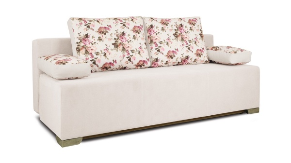 Диван «Дерби» (Maserati 02 (велюр) бежевый, подушка Urban (велюр) Rose)/Д-1940х Ш-860х В-760мм