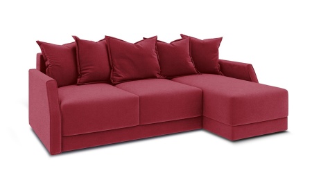 Диван Угловой Люксор Slim Т1 Разные Цвета/Д-2330 х Ш-1650 х В-830 мм