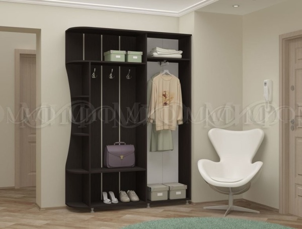 Прихожая Ксения-1 МДФ/Разные Цвета (1,55*2,15*0,4)